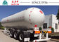 58.1 Cbm 3 Axles LPG Tank Trailer , LPG Gas Tanker Truck ASME Standard