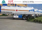 24000 Liters Fuel Transport Trucks , Two Axle Trailer With Spring Suspension