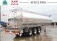 Light Weight Aluminum 45000 Liters Fuel Tanker Trailer With Bottom Loading