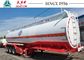 Carbon Steel Fuel Tanker Trailer 40kl 42kl 45kl For Gas Station