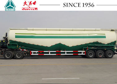 Big Capacity Cement Powder Tankers W Type 3 Axles High Loading / Unloading Efficiency